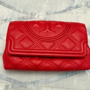 Tory Burch Quilted Leather Clutch
